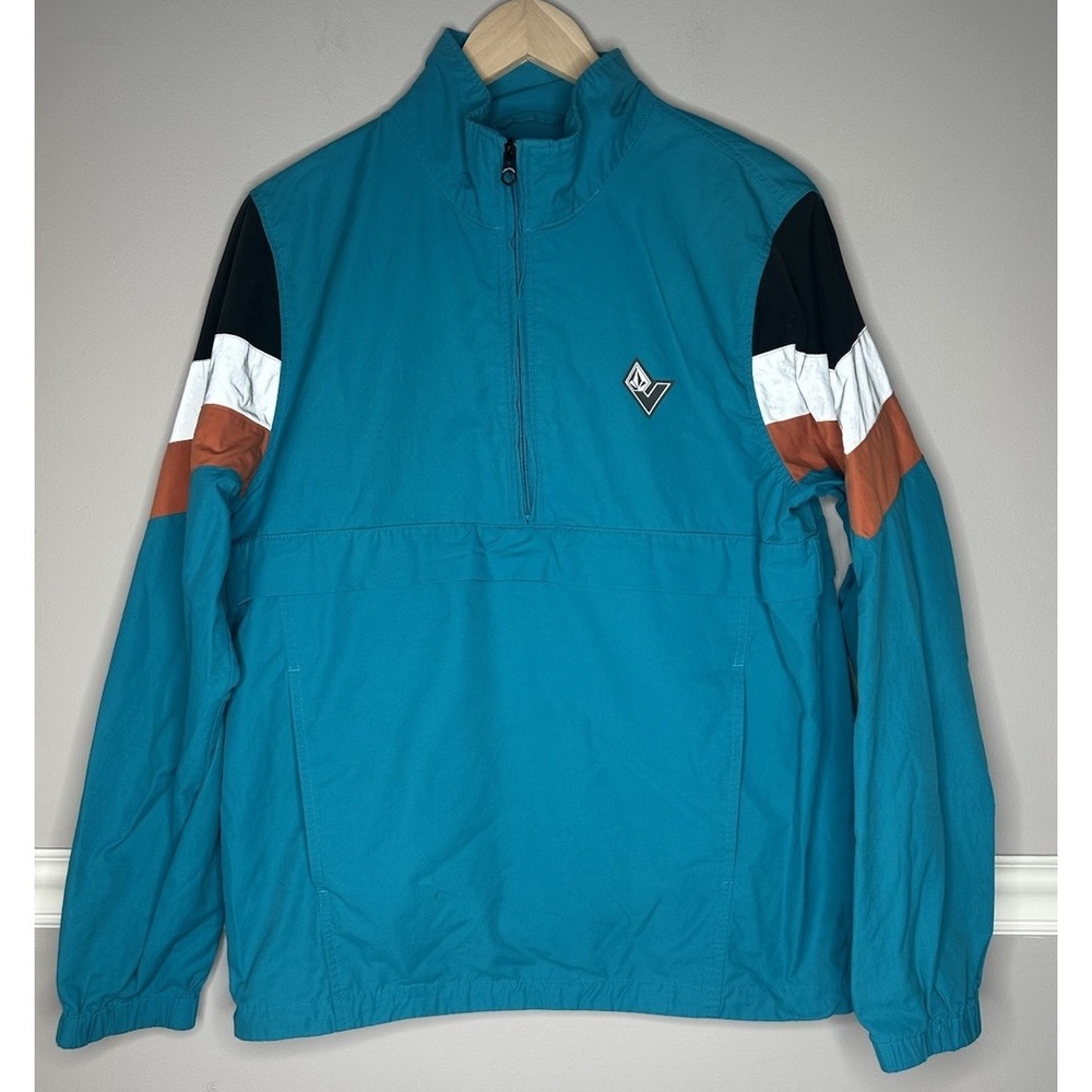 VOLCOM Men's MONA VISA Half Zip Anorak Shell Jacket - Medium
